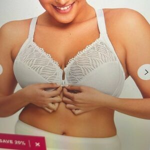 Glamorize wonderwire Front closure T back bra